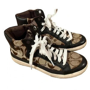 Coach High Top Ellis Sneaker Brown